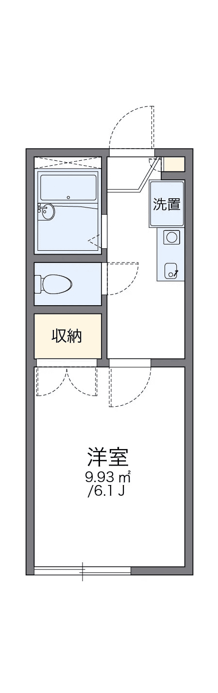 Denah unit P000490 — 1K