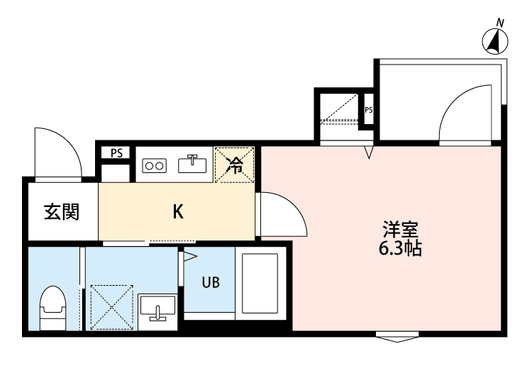 Denah unit P000037 — 1K