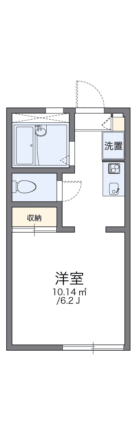 Denah unit P001740 — 1K