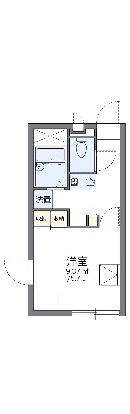 Floor plan of unit P000816 — 1K