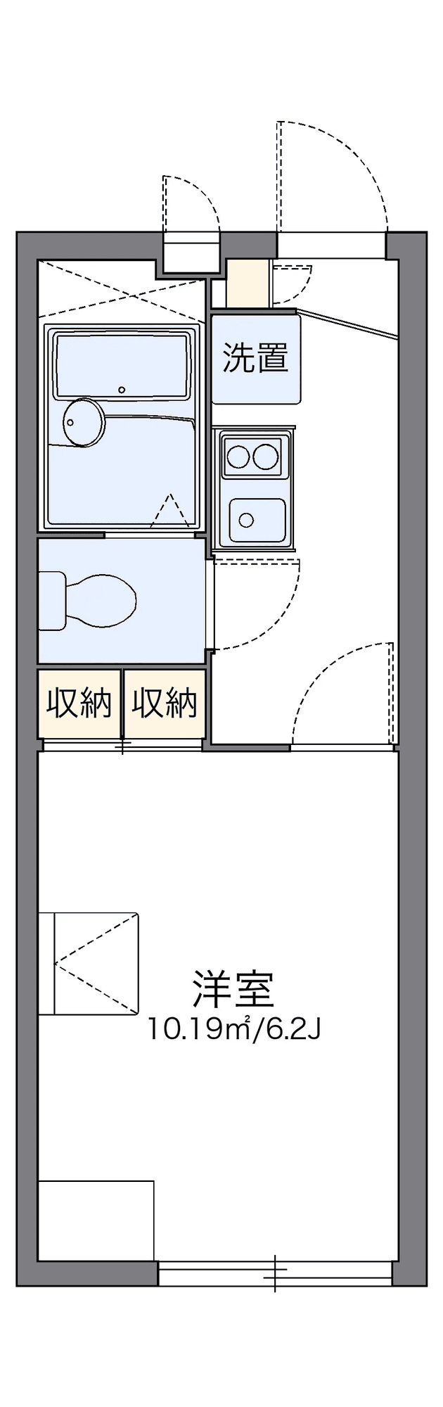 Sơ đồ bố trí căn P002304 — 1K