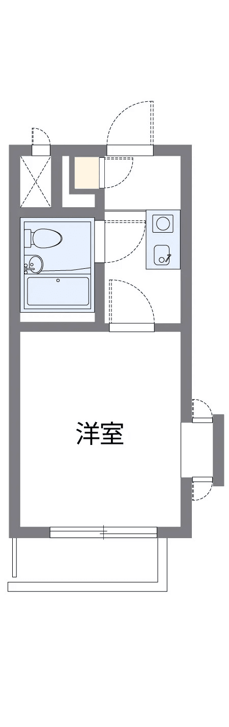 Denah unit P000486 — 1K