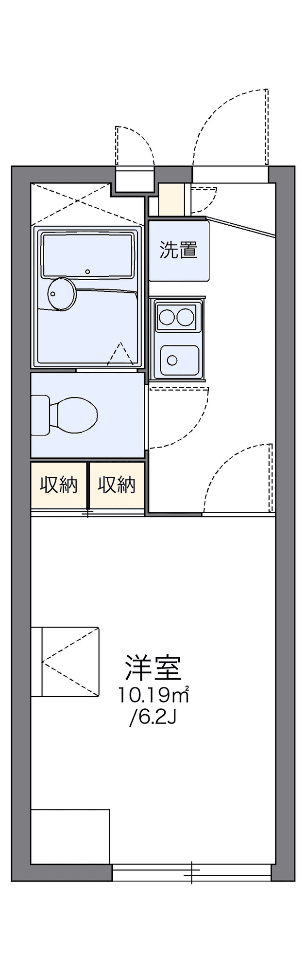 Sơ đồ bố trí căn P002298 — 1K