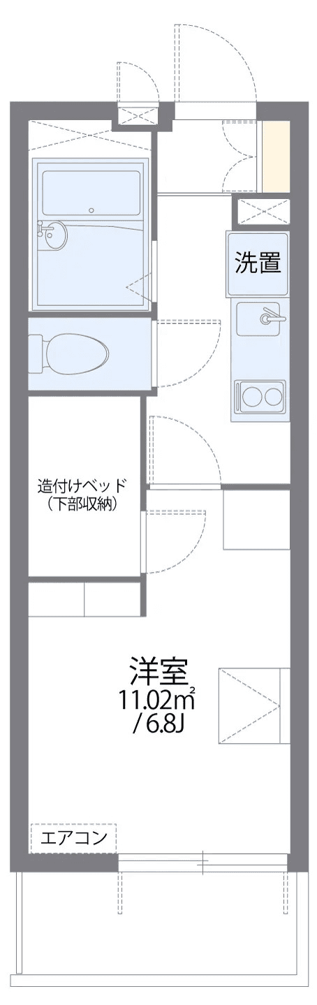 Denah unit P001072 — 1K