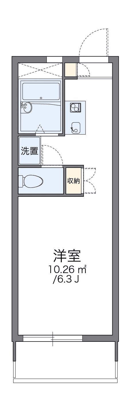 Sơ đồ bố trí căn P000512 — 1K