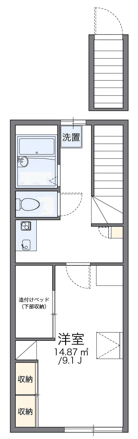 Denah unit P000800 — 1K