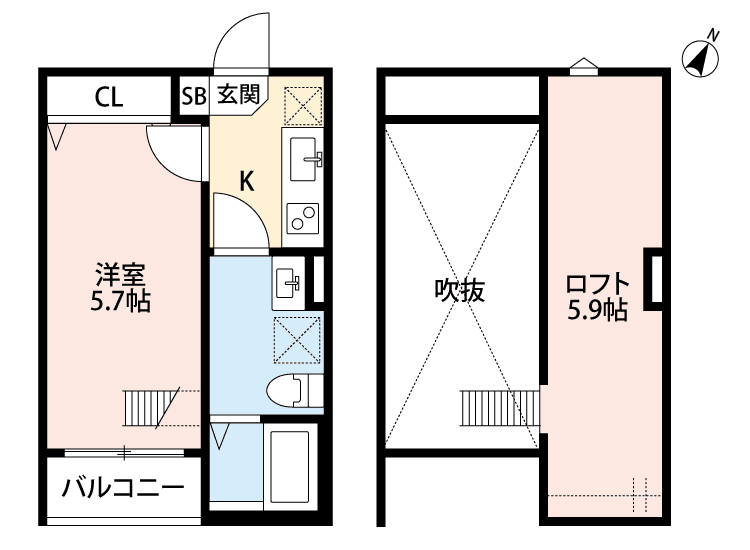Denah unit P001013 — 1K