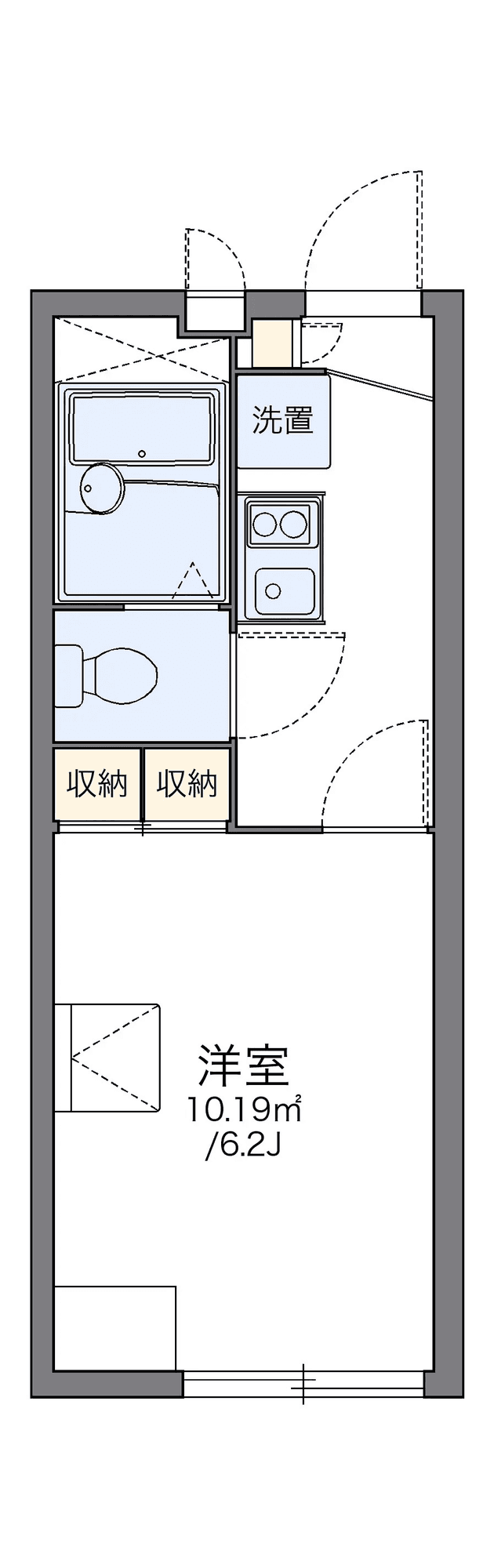 Sơ đồ bố trí căn P002295 — 1K