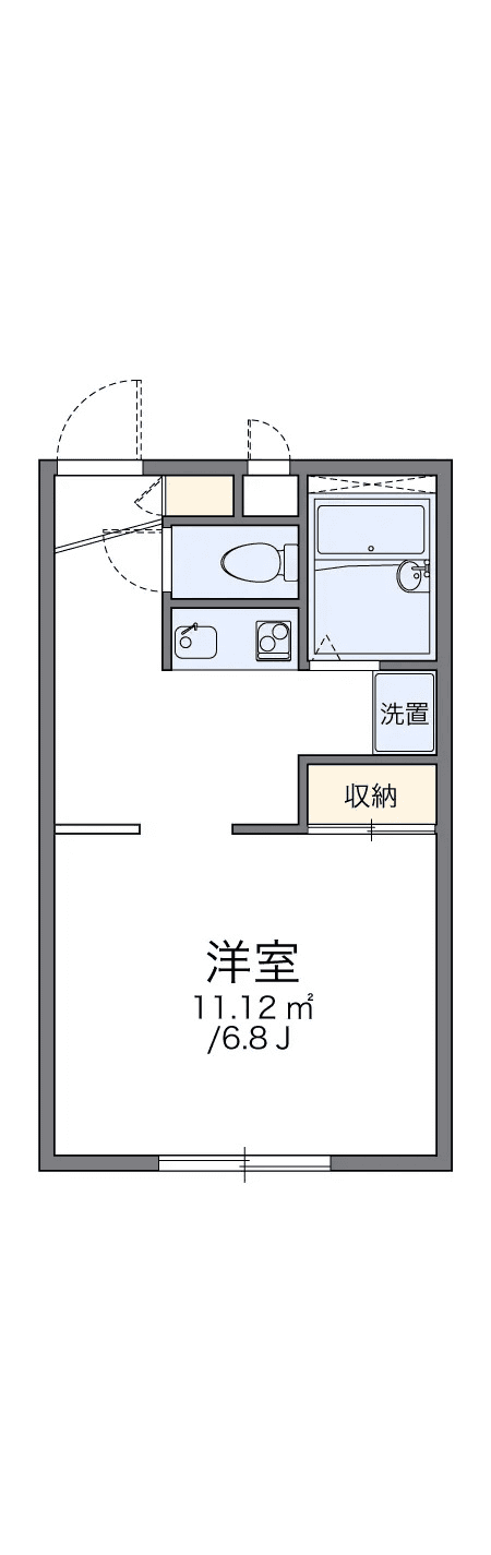 Floor plan of unit P000511 — 1K
