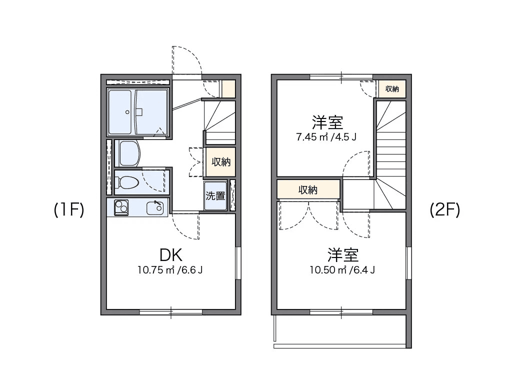 Floor plan of unit P000503 — 2DK
