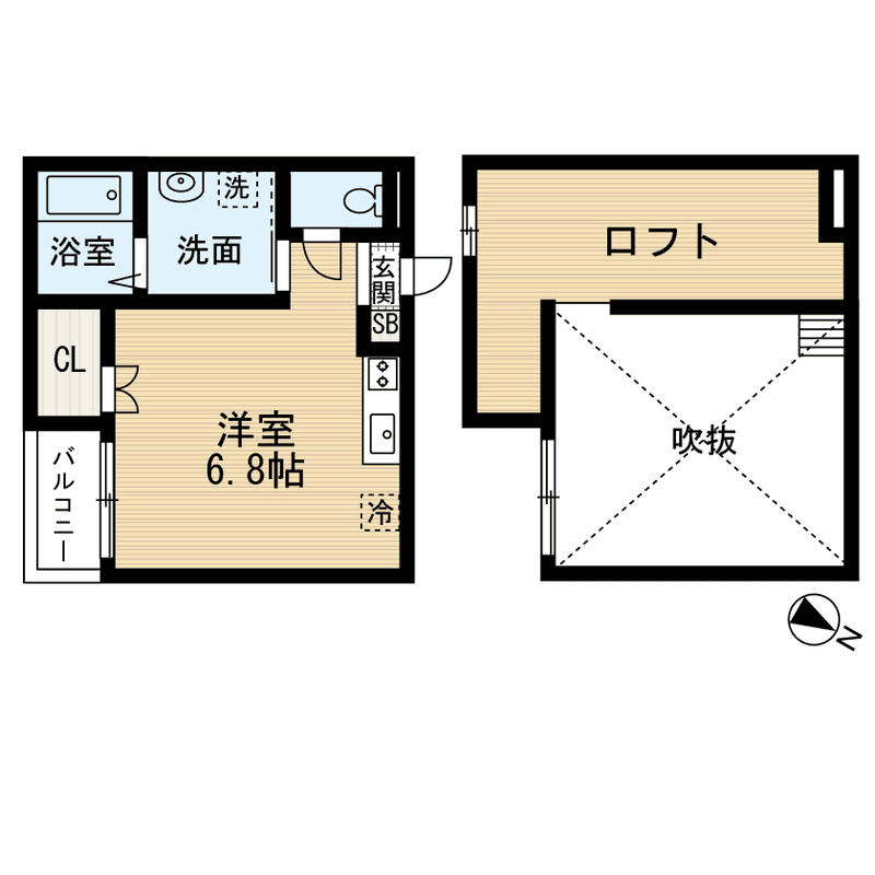 Denah unit P001024 — 1R