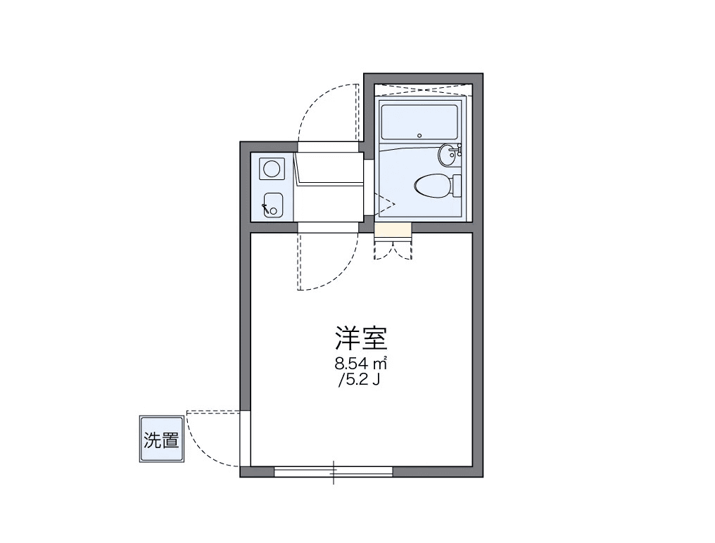 Sơ đồ bố trí căn P000469 — 1K
