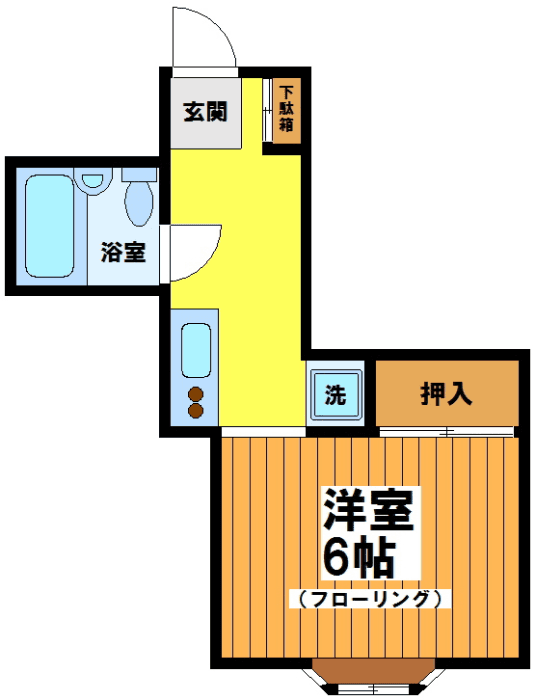 Floor plan ng unit P000994 — 1R