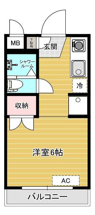 Denah unit P000385 — 1R