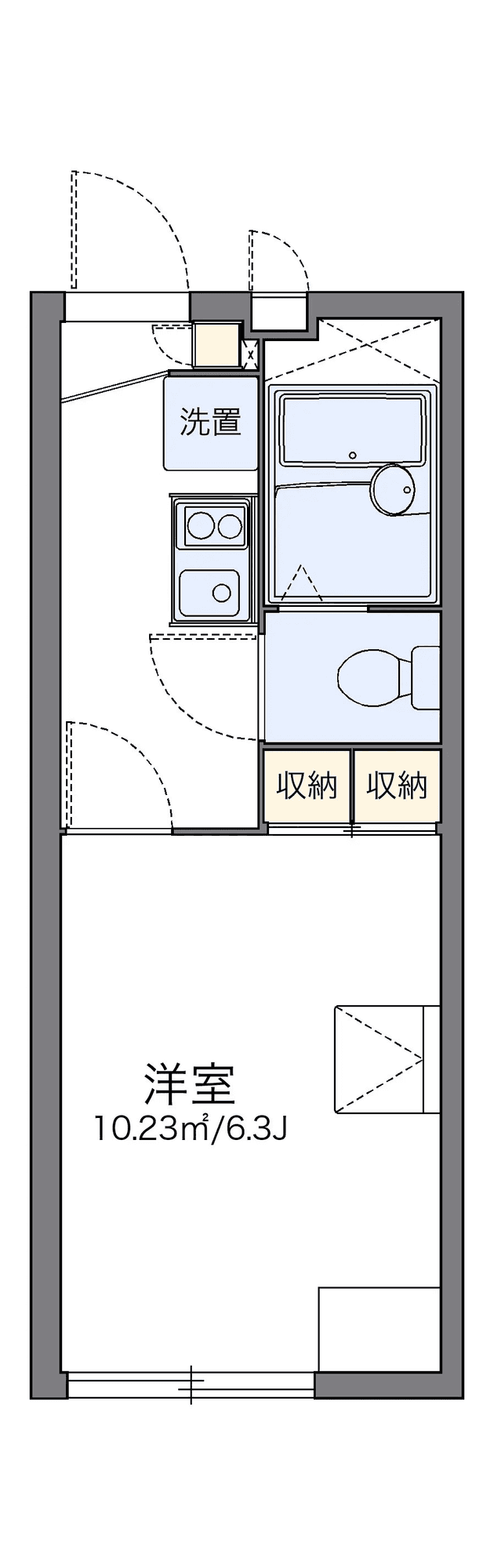 Sơ đồ bố trí căn P002244 — 1K