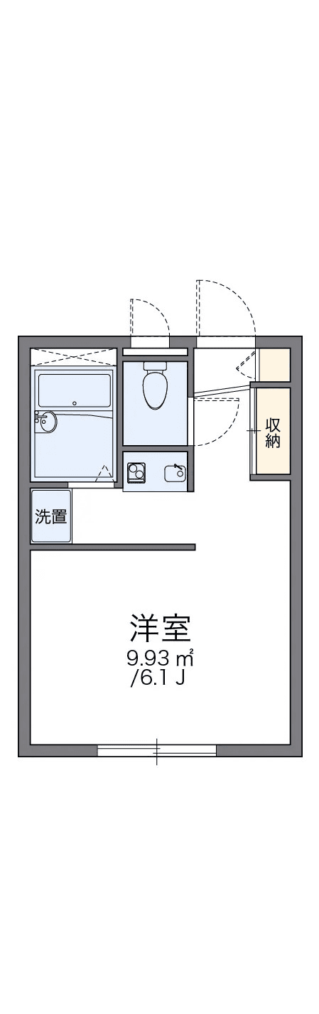 P000552 매물 평면도 — 1K