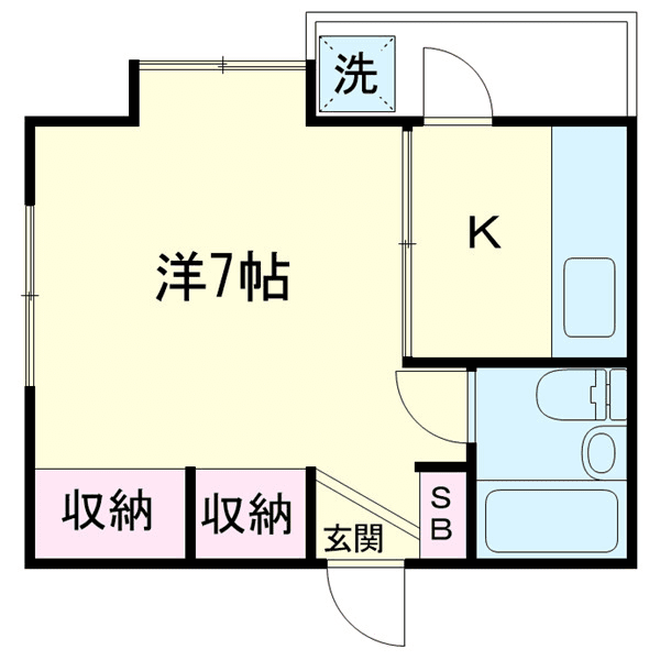 Denah unit P000951 — 1K