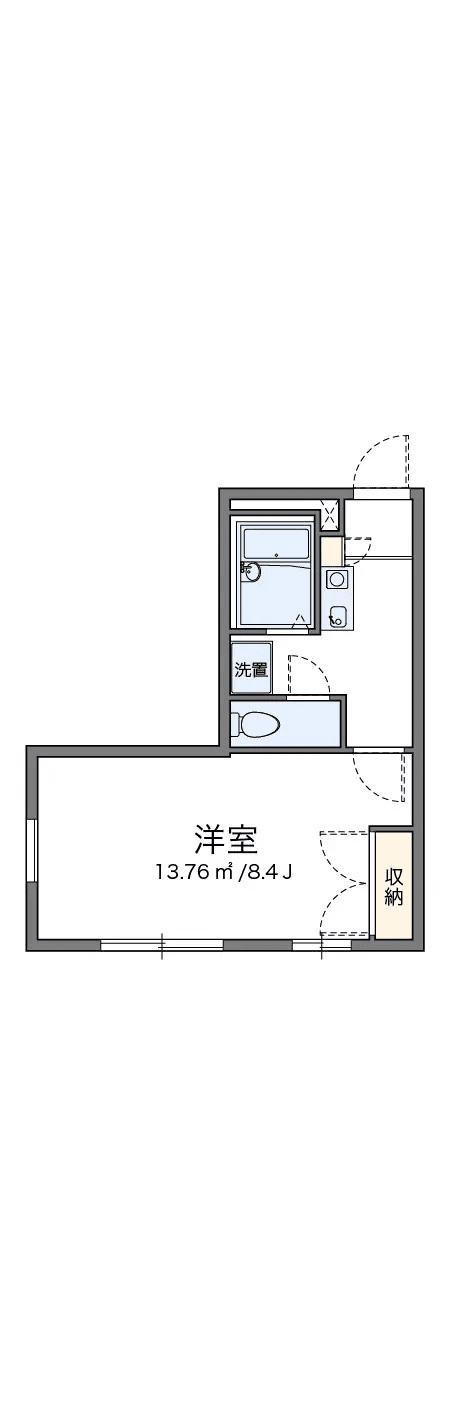 Denah unit P000501 — 1K