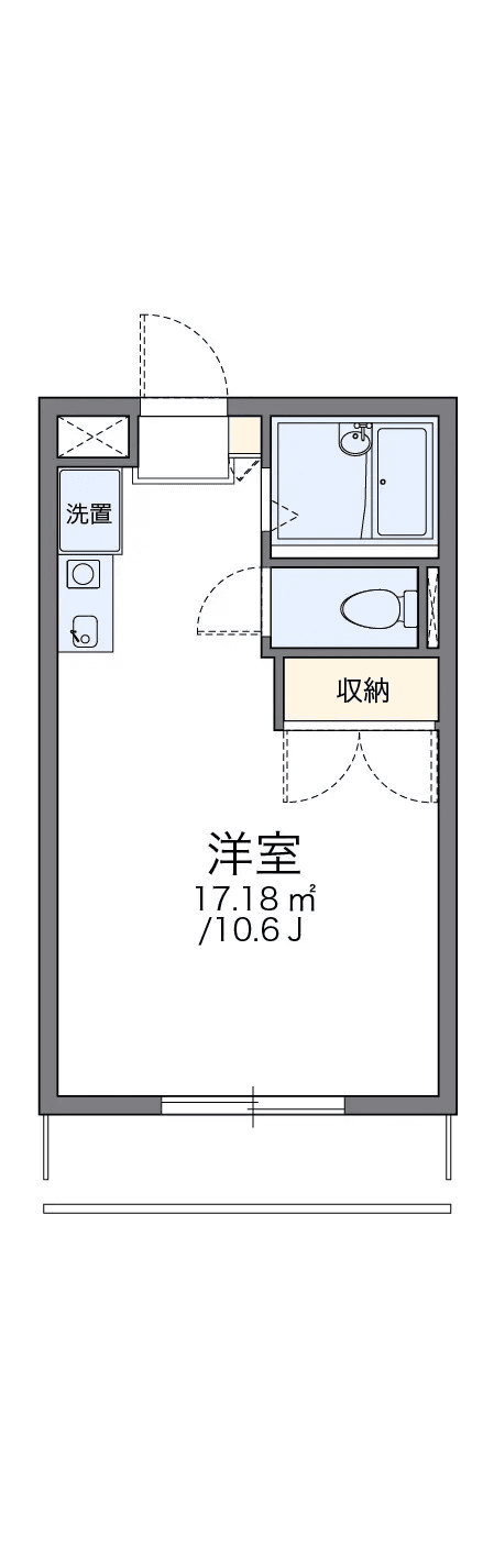 Denah unit P000484 — 1K