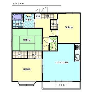物件P000265の間取り図 — 3LDK