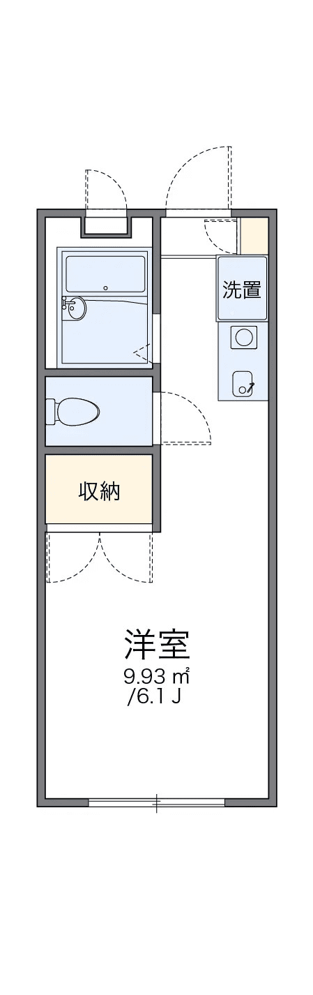 Denah unit P000504 — 1K
