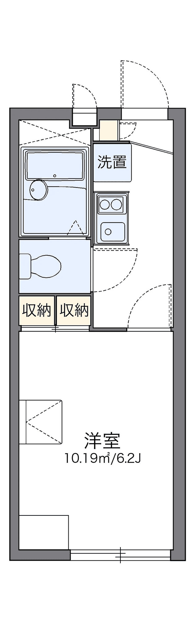 Denah unit P000864 — 1K