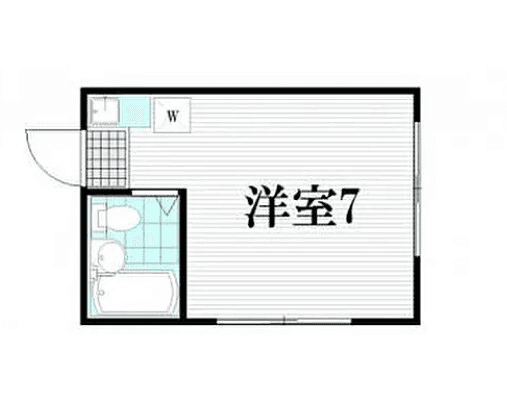 P000883 매물 평면도 — 1R