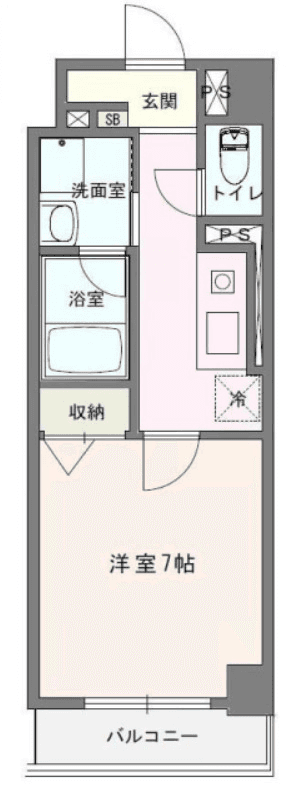 Denah unit P000974 — 1K