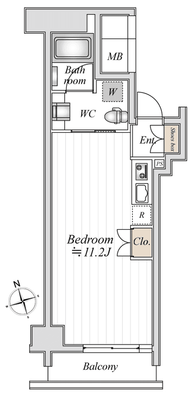 Sơ đồ bố trí căn P000356 — 1R