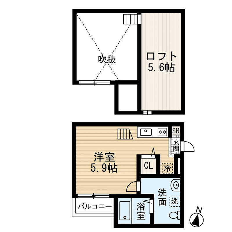 Denah unit P000070 — 1R
