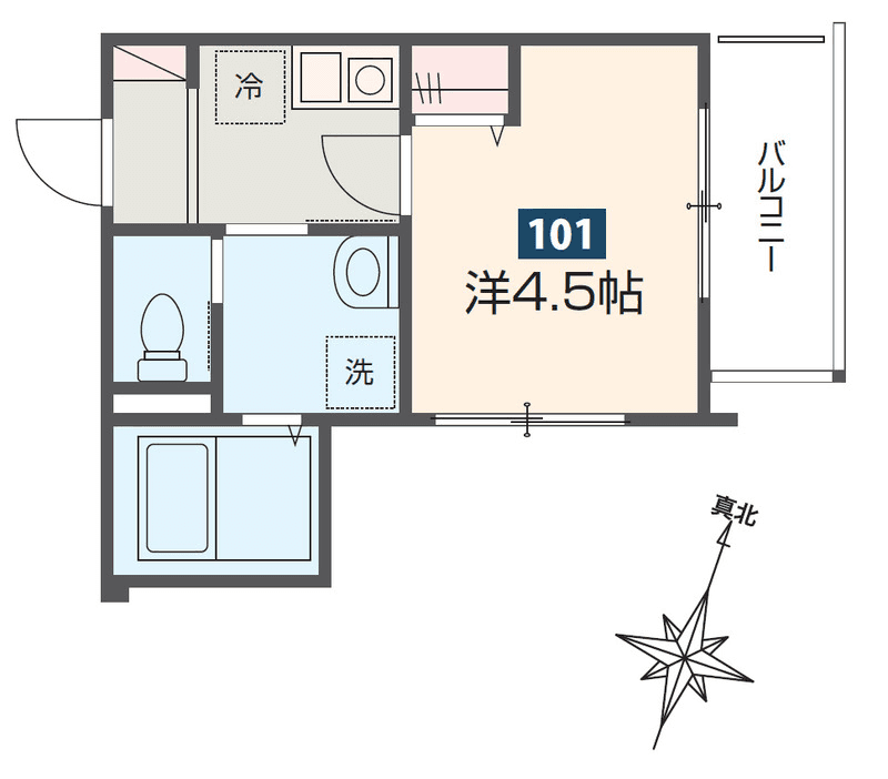 Denah unit P000249 — 1K
