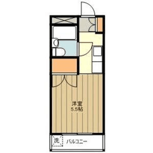 P000388 매물 평면도 — 1K