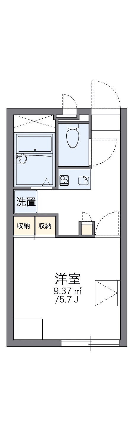 Denah unit P000650 — 1K