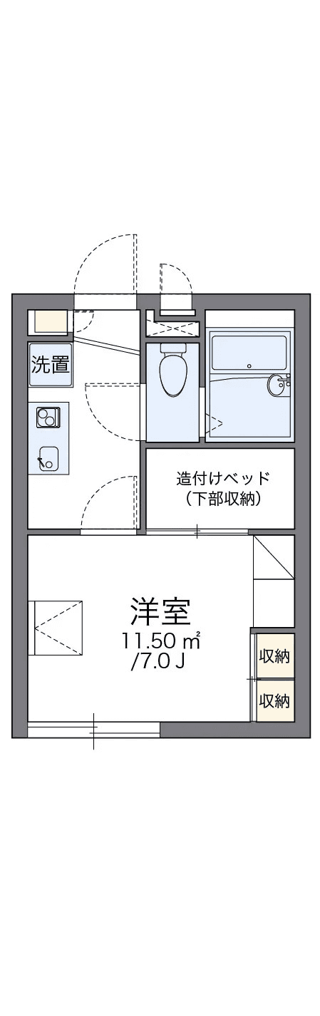 Denah unit P001766 — 1K