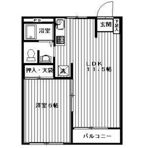 P000353 매물 평면도 — 1LDK