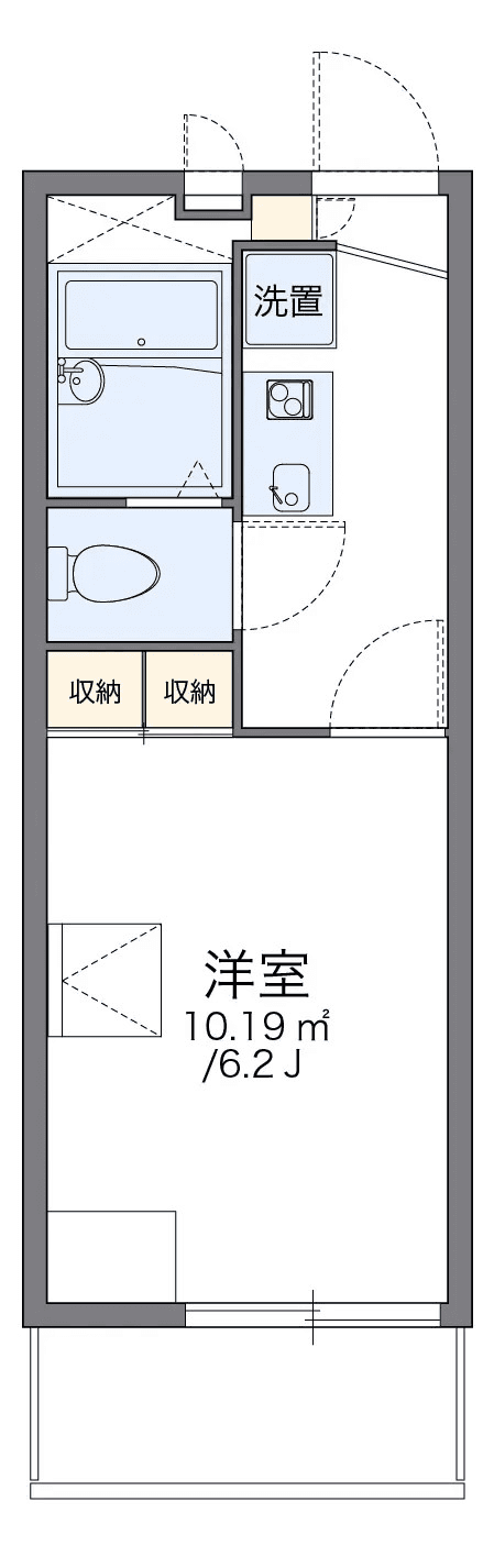 Denah unit P000700 — 1K