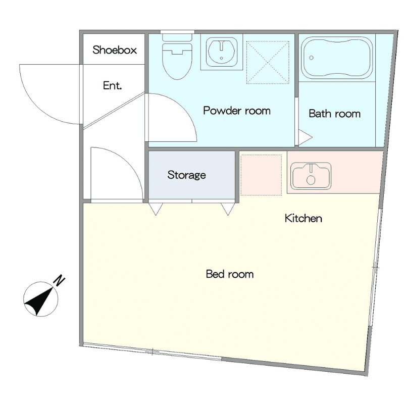 Floor plan of unit P000792 — 1R