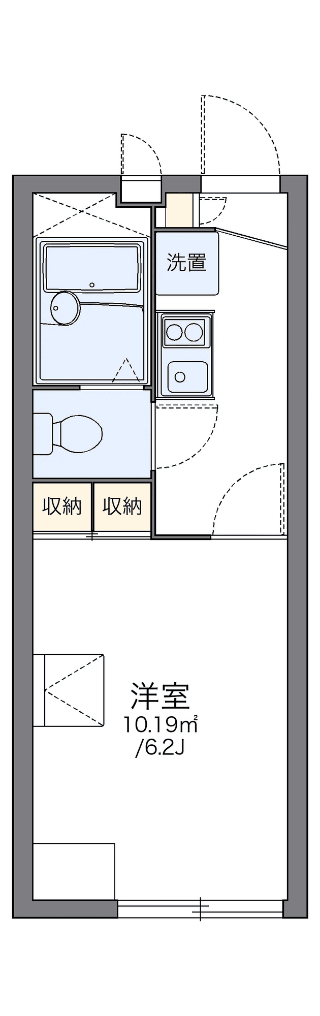 Sơ đồ bố trí căn P002313 — 1K