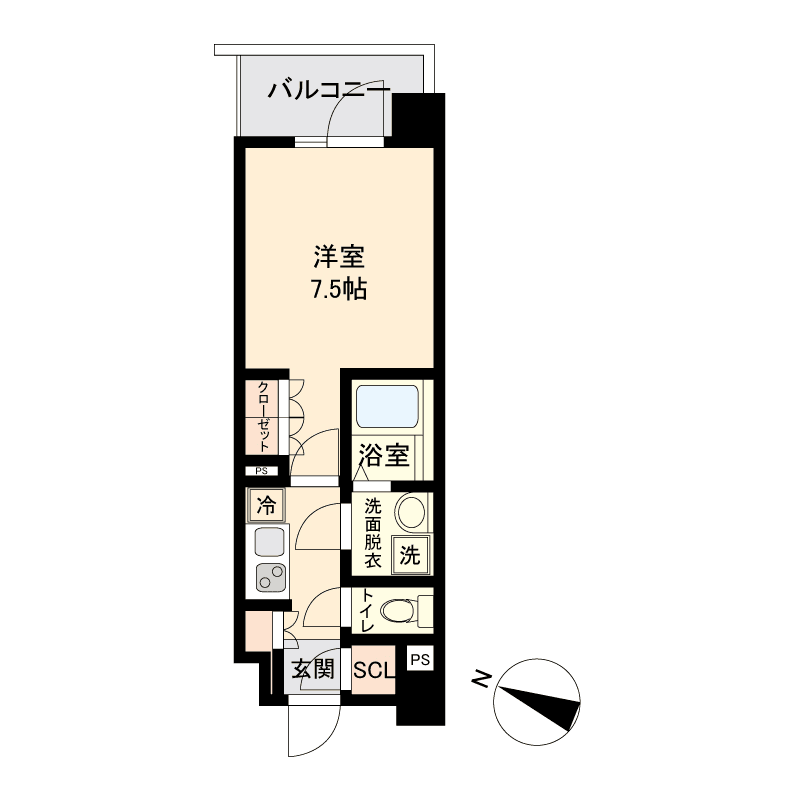 Denah unit P000306 — 1K