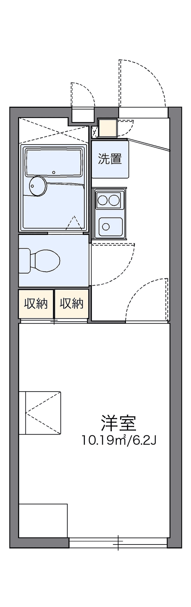 Denah unit P000823 — 1K