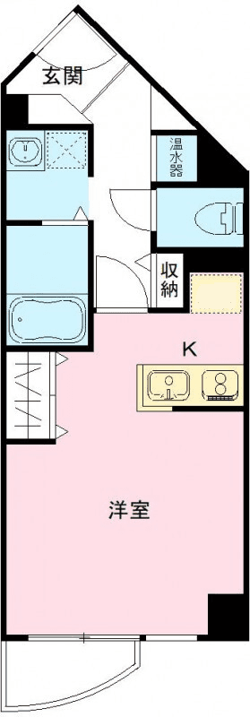 P000790 매물 평면도 — 1R
