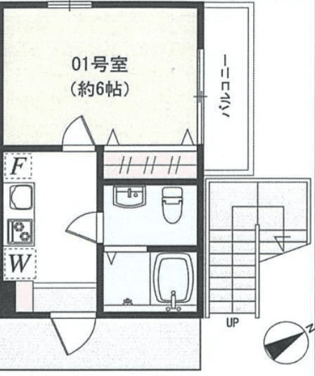 Denah unit P000370 — 1K