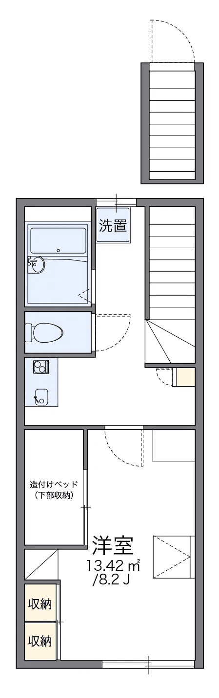 Floor plan ng unit P000704 — 1K
