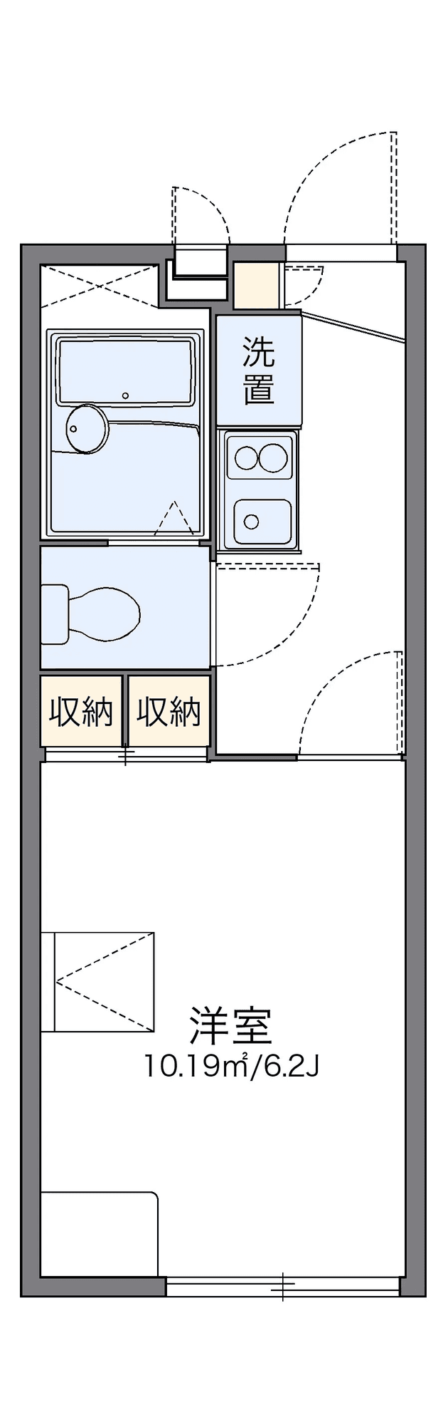 Denah unit P001622 — 1K