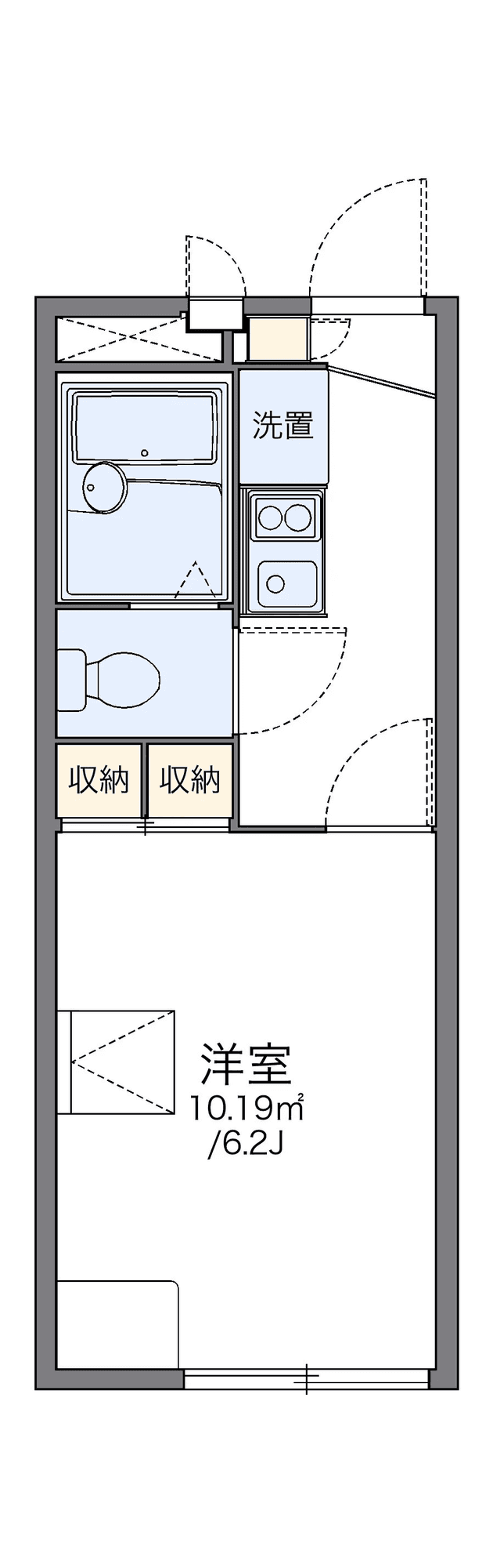 Denah unit P001609 — 1K