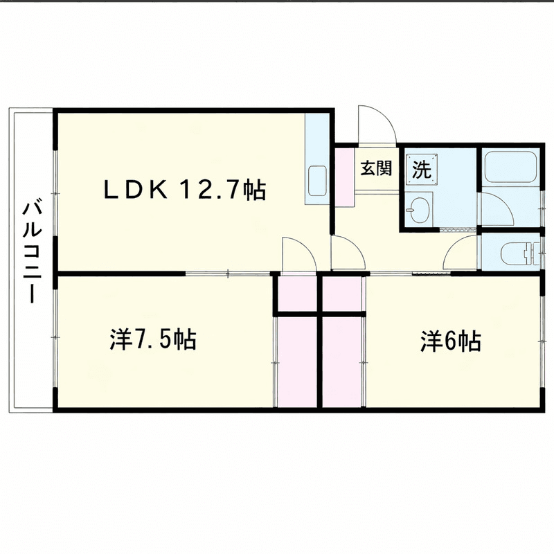 कोठा P000916 को नक्सा — 2LDK