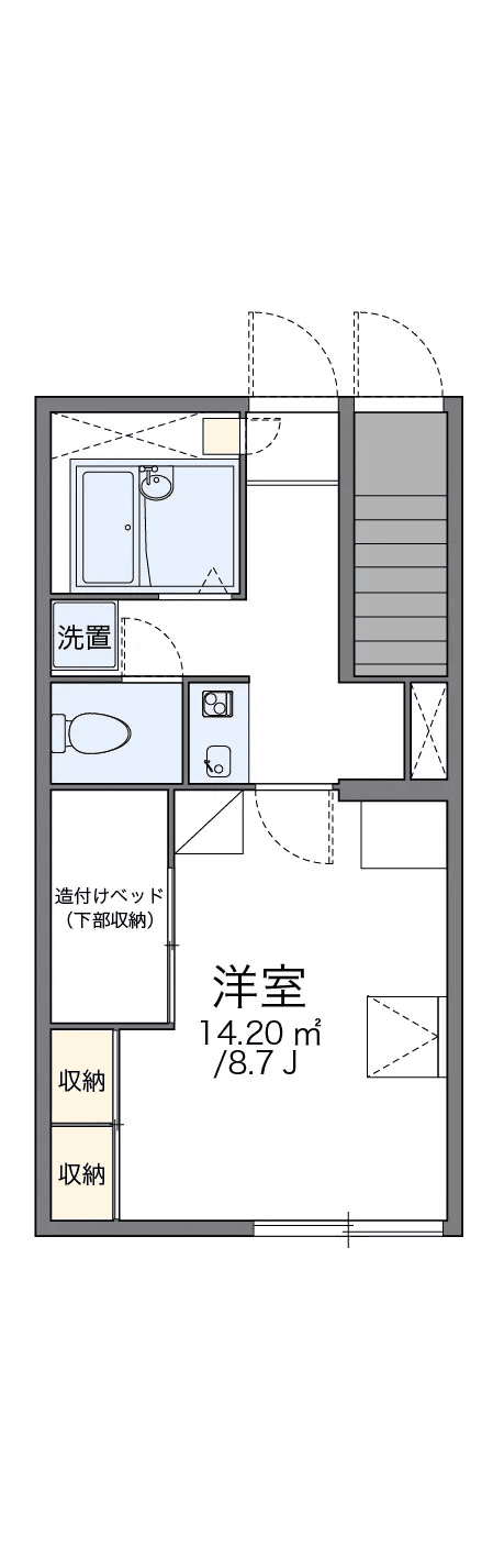 Denah unit P000688 — 1K