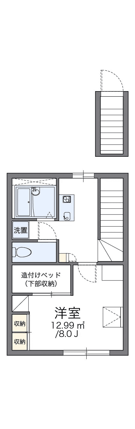 Denah unit P000755 — 1K